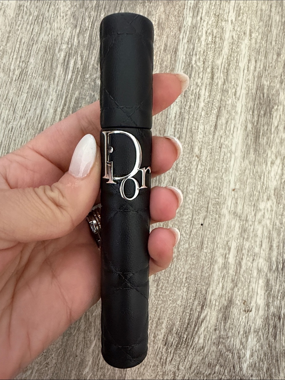 Dior Black Quilted Mascara in blue